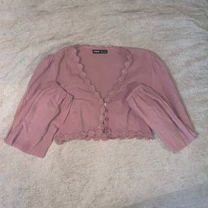 Long sleeve crop top